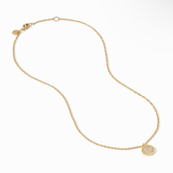 NWT RARE Authentic Luxury Minimalist Julie Vos pavé CZ Earring And Necklace Set - Picture 4 of 17